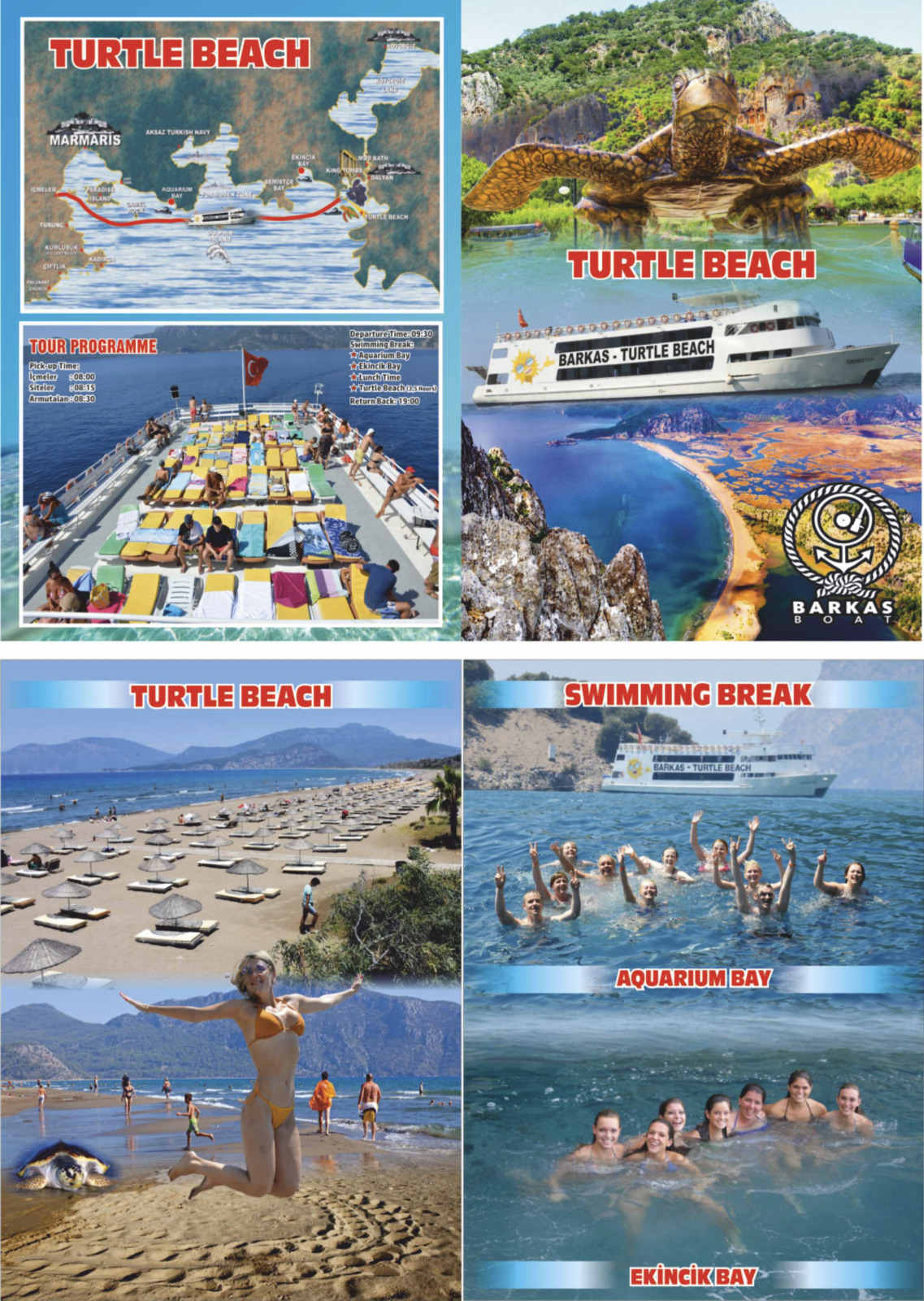 Barkas boat excursion leaflet (that is what the boat looks like